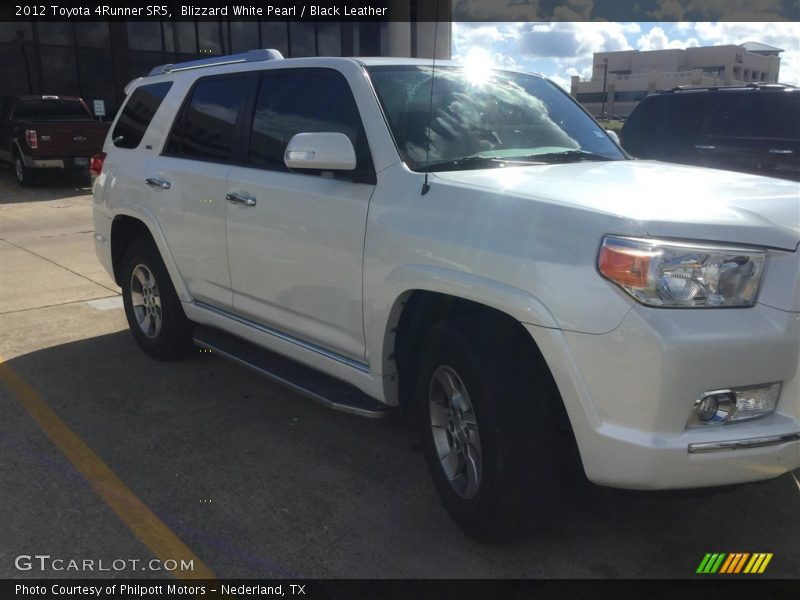 Blizzard White Pearl / Black Leather 2012 Toyota 4Runner SR5