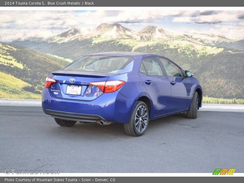 Blue Crush Metallic / Black 2014 Toyota Corolla S