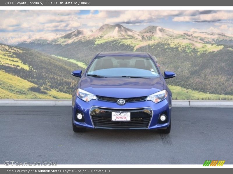 Blue Crush Metallic / Black 2014 Toyota Corolla S