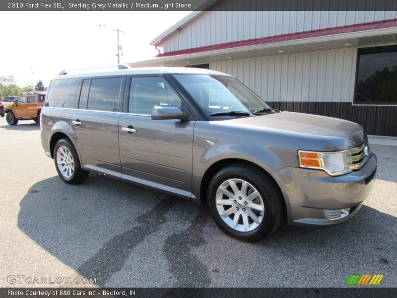 Sterling Grey Metallic / Medium Light Stone 2010 Ford Flex SEL