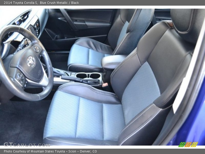 Blue Crush Metallic / Black 2014 Toyota Corolla S