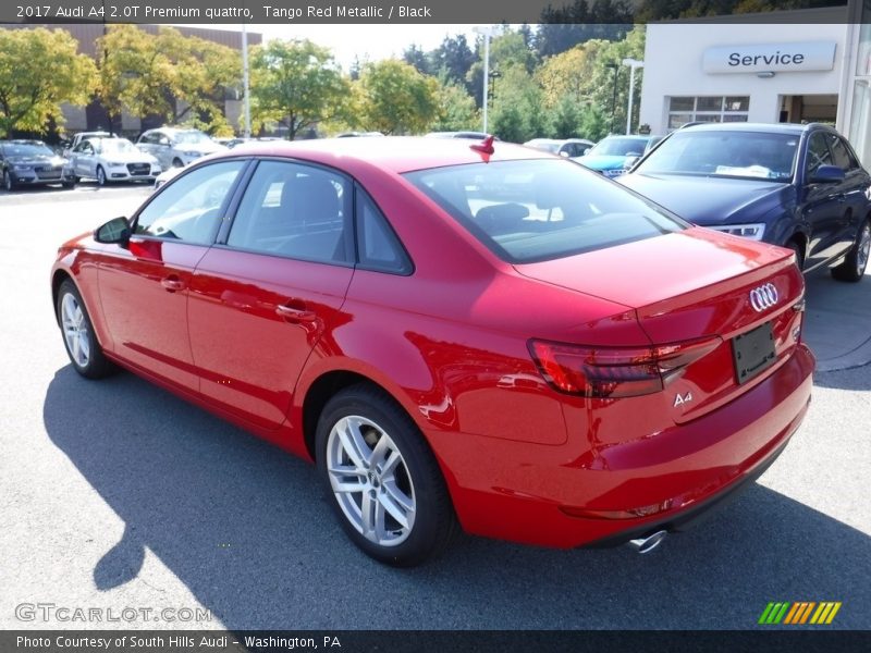 Tango Red Metallic / Black 2017 Audi A4 2.0T Premium quattro
