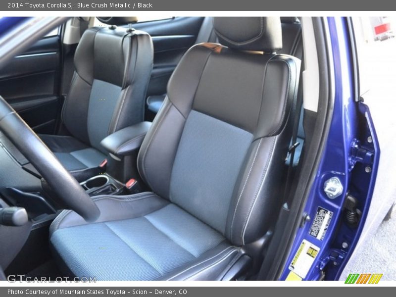 Blue Crush Metallic / Black 2014 Toyota Corolla S