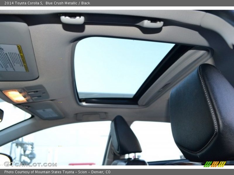 Blue Crush Metallic / Black 2014 Toyota Corolla S