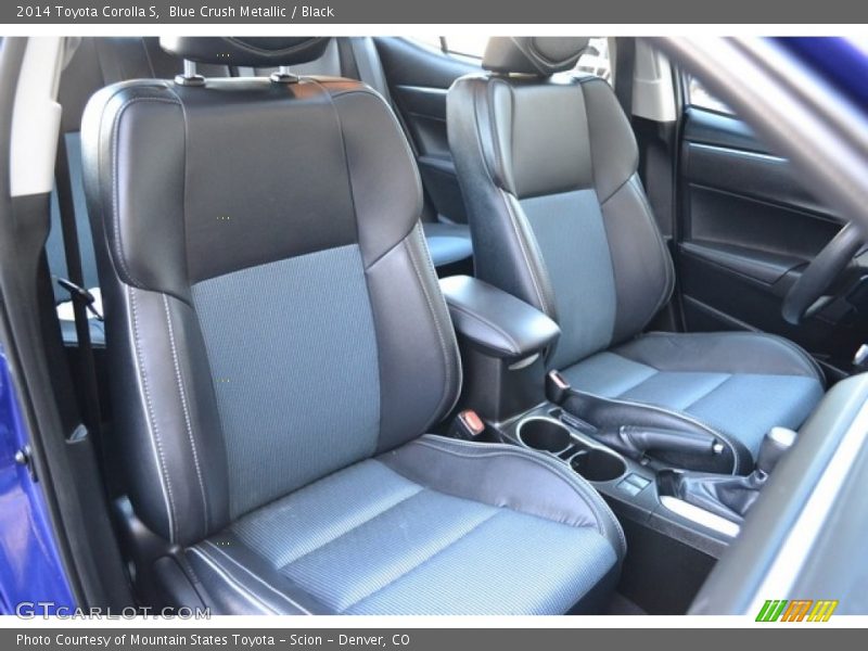 Blue Crush Metallic / Black 2014 Toyota Corolla S