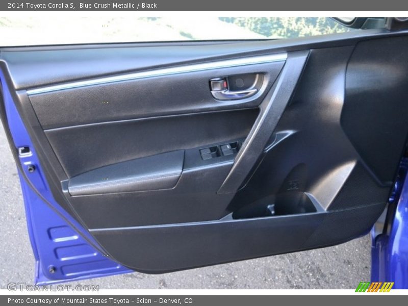 Blue Crush Metallic / Black 2014 Toyota Corolla S