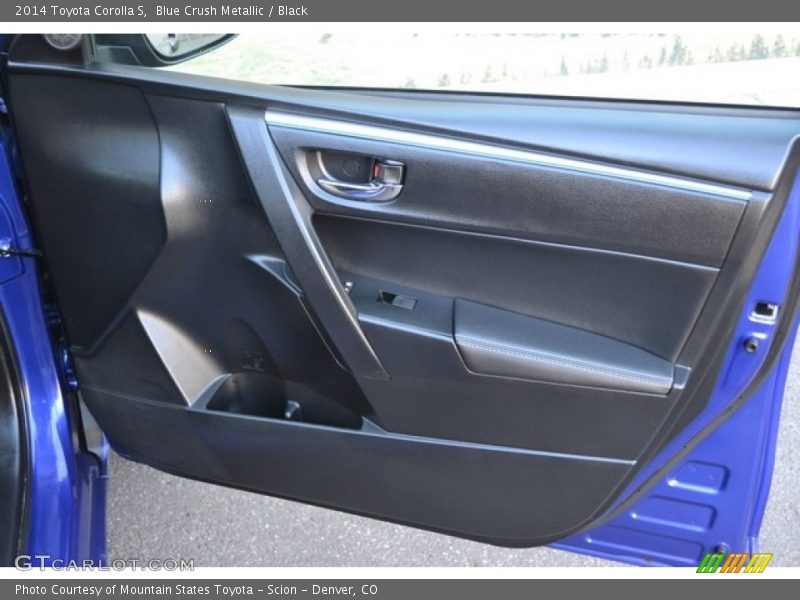 Blue Crush Metallic / Black 2014 Toyota Corolla S
