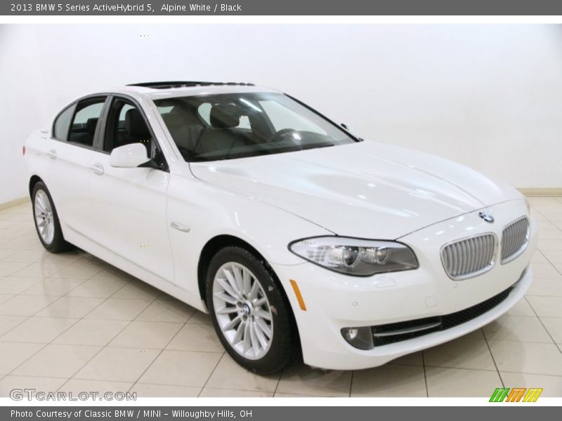 Alpine White / Black 2013 BMW 5 Series ActiveHybrid 5