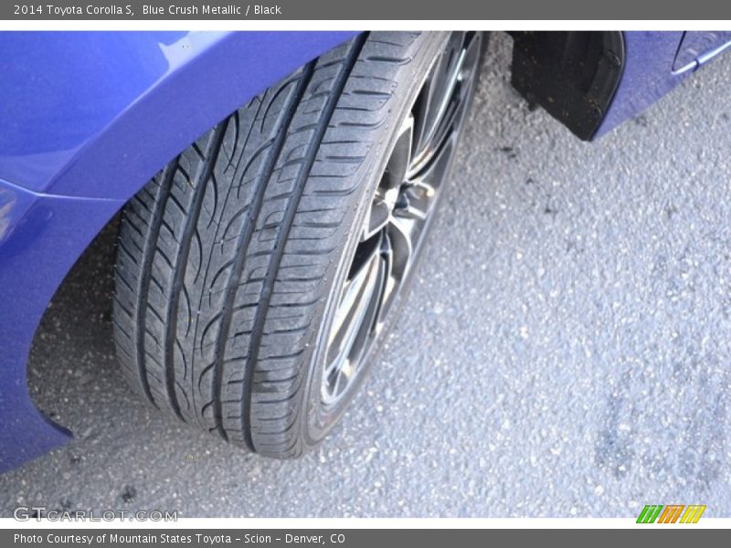 Blue Crush Metallic / Black 2014 Toyota Corolla S