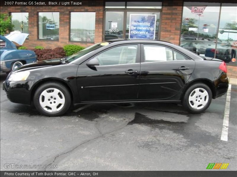 Black / Light Taupe 2007 Pontiac G6 Sedan