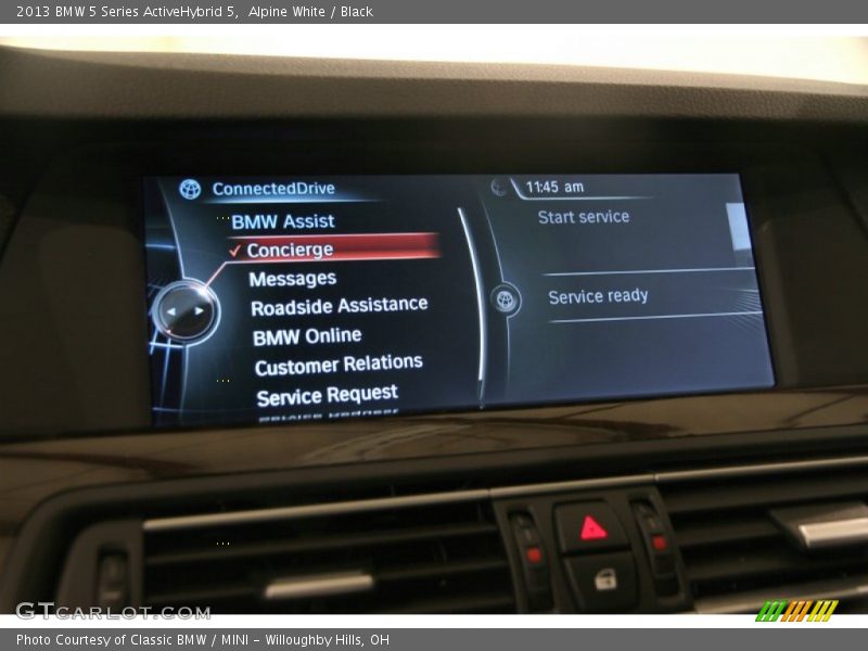 Alpine White / Black 2013 BMW 5 Series ActiveHybrid 5
