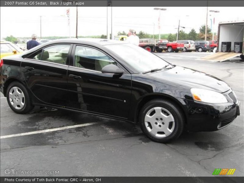 Black / Light Taupe 2007 Pontiac G6 Sedan