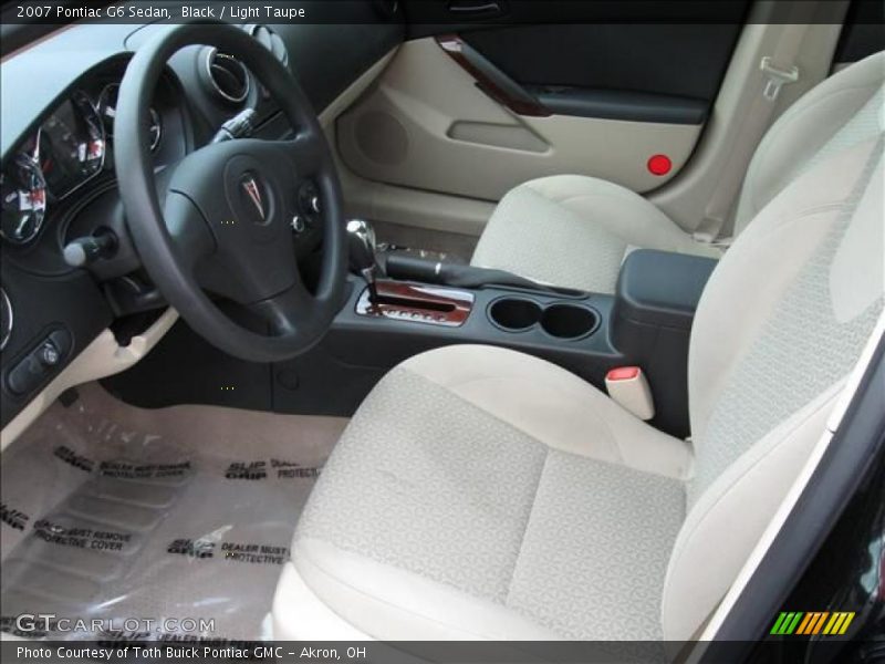 Black / Light Taupe 2007 Pontiac G6 Sedan