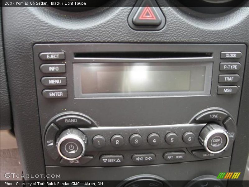 Black / Light Taupe 2007 Pontiac G6 Sedan