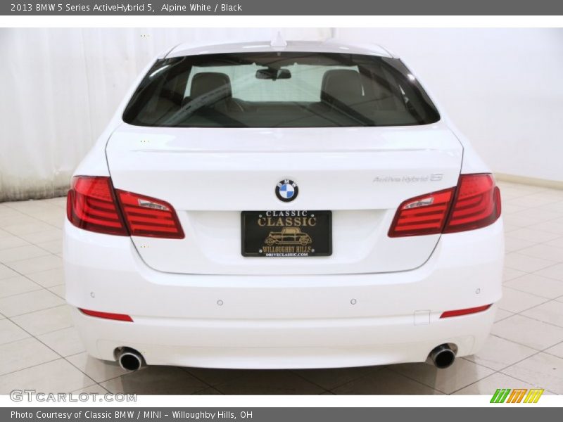 Alpine White / Black 2013 BMW 5 Series ActiveHybrid 5