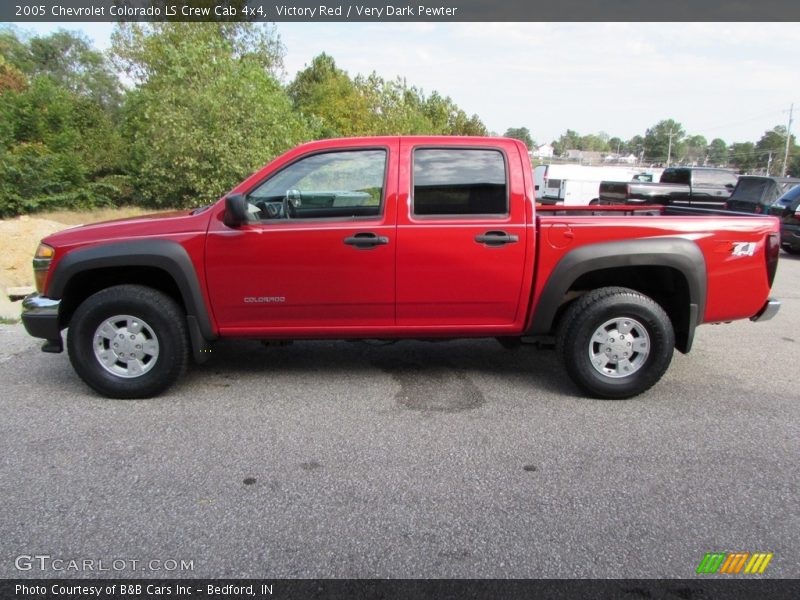 Victory Red / Very Dark Pewter 2005 Chevrolet Colorado LS Crew Cab 4x4
