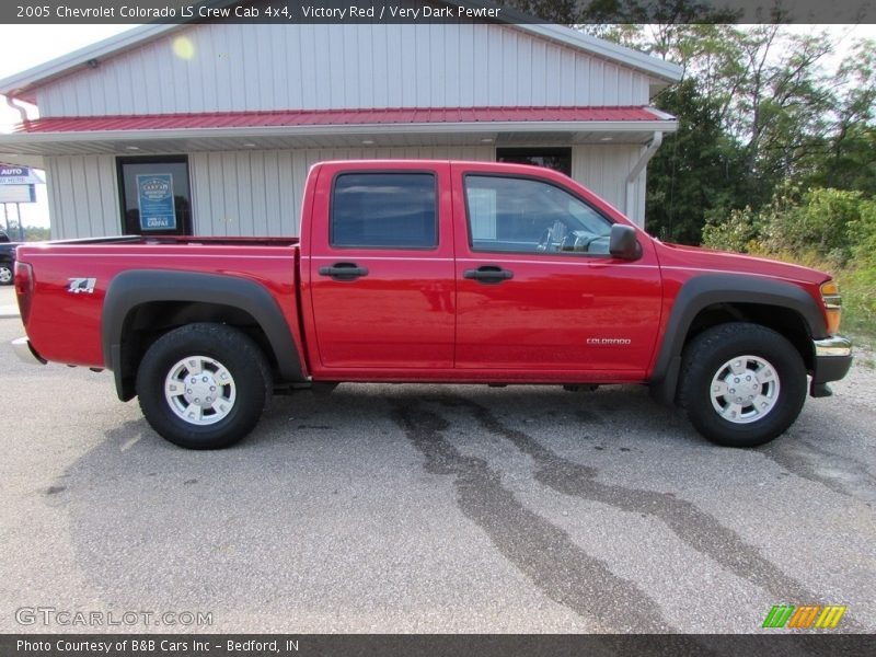Victory Red / Very Dark Pewter 2005 Chevrolet Colorado LS Crew Cab 4x4