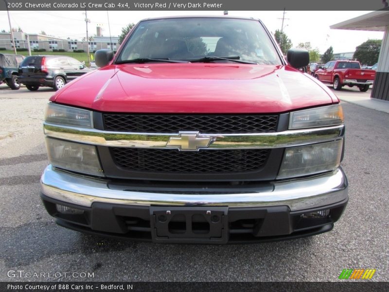 Victory Red / Very Dark Pewter 2005 Chevrolet Colorado LS Crew Cab 4x4
