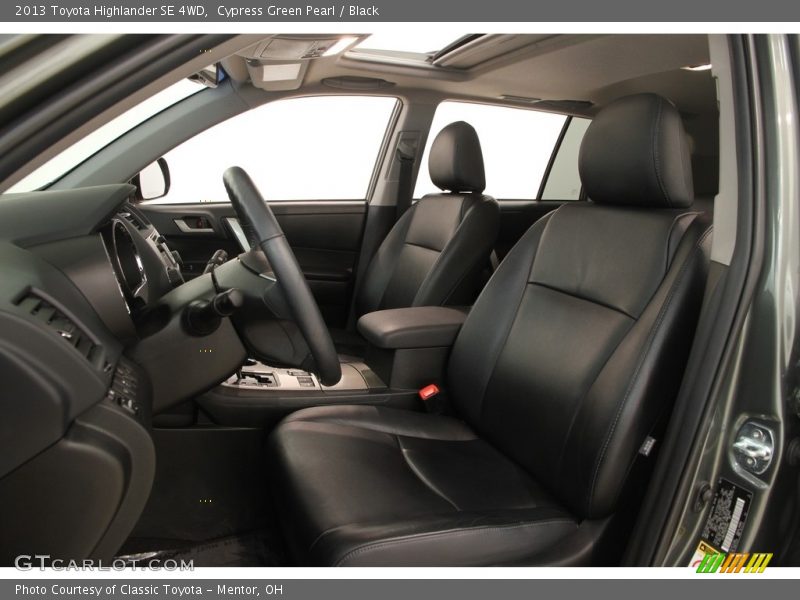 Cypress Green Pearl / Black 2013 Toyota Highlander SE 4WD