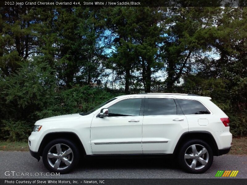 Stone White / New Saddle/Black 2012 Jeep Grand Cherokee Overland 4x4