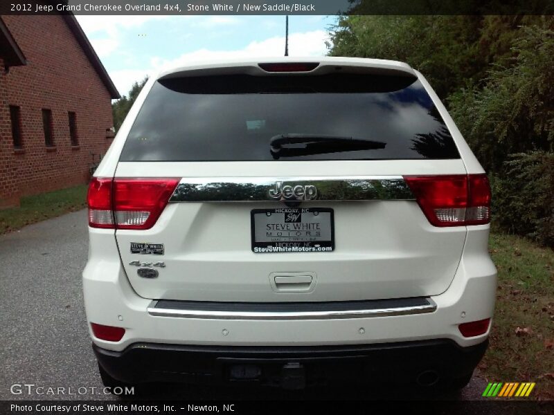 Stone White / New Saddle/Black 2012 Jeep Grand Cherokee Overland 4x4