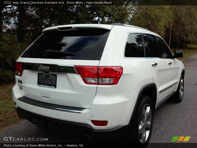Stone White / New Saddle/Black 2012 Jeep Grand Cherokee Overland 4x4