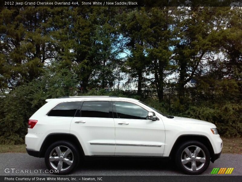 Stone White / New Saddle/Black 2012 Jeep Grand Cherokee Overland 4x4