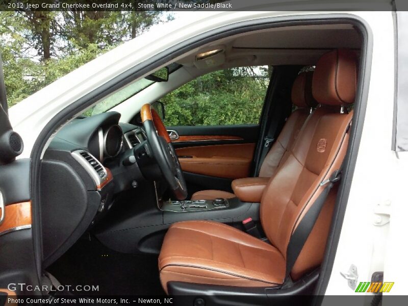 Stone White / New Saddle/Black 2012 Jeep Grand Cherokee Overland 4x4