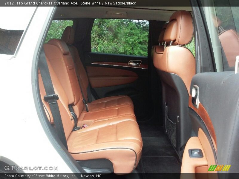 Stone White / New Saddle/Black 2012 Jeep Grand Cherokee Overland 4x4