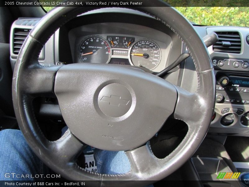 Victory Red / Very Dark Pewter 2005 Chevrolet Colorado LS Crew Cab 4x4