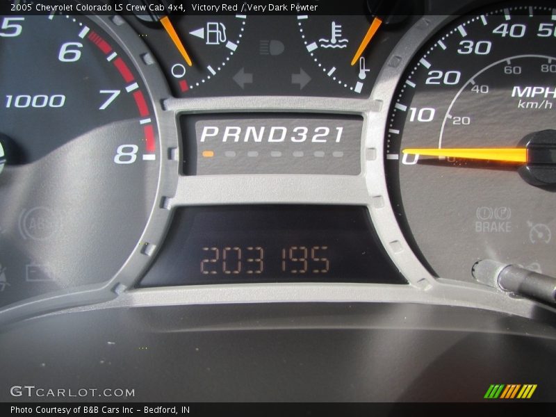 Victory Red / Very Dark Pewter 2005 Chevrolet Colorado LS Crew Cab 4x4