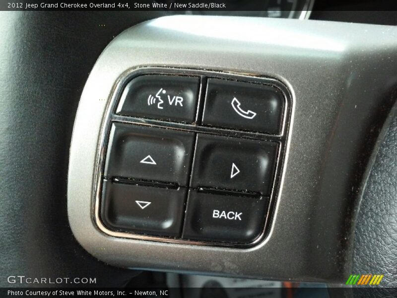 Stone White / New Saddle/Black 2012 Jeep Grand Cherokee Overland 4x4