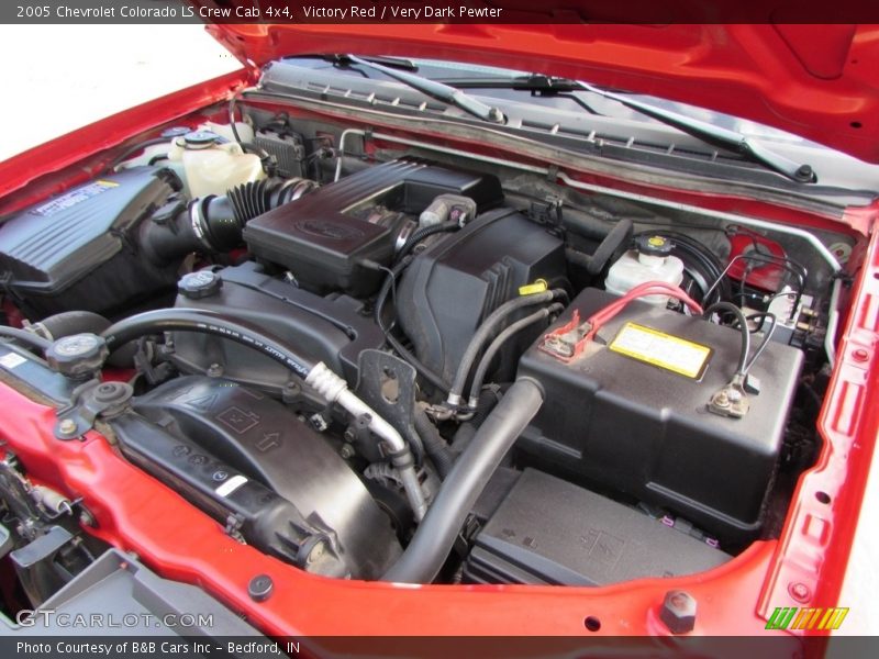 Victory Red / Very Dark Pewter 2005 Chevrolet Colorado LS Crew Cab 4x4
