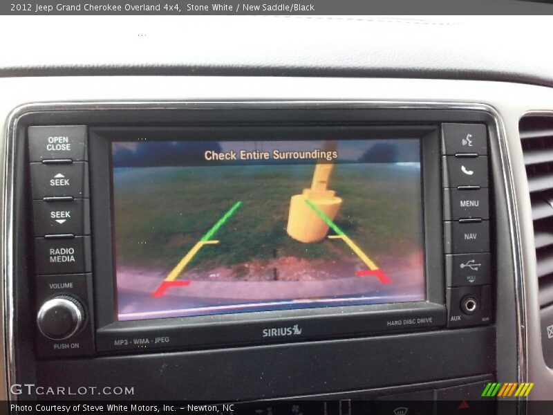 Stone White / New Saddle/Black 2012 Jeep Grand Cherokee Overland 4x4