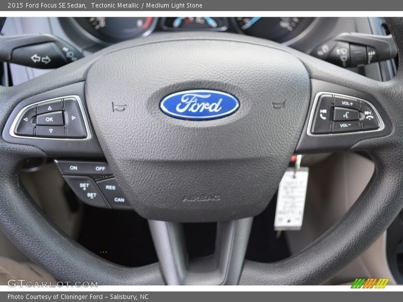 Tectonic Metallic / Medium Light Stone 2015 Ford Focus SE Sedan