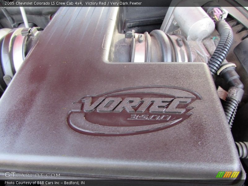 Victory Red / Very Dark Pewter 2005 Chevrolet Colorado LS Crew Cab 4x4