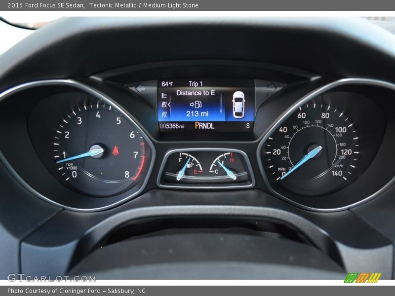 Tectonic Metallic / Medium Light Stone 2015 Ford Focus SE Sedan