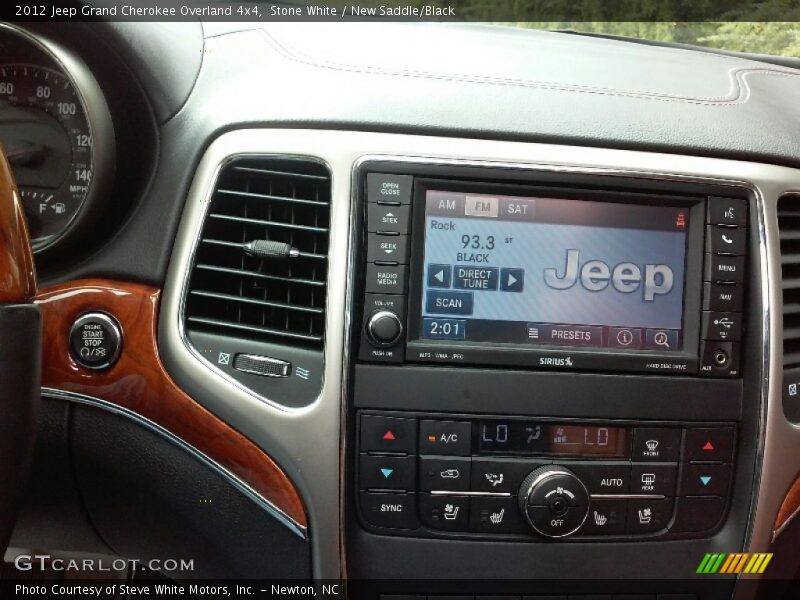 Stone White / New Saddle/Black 2012 Jeep Grand Cherokee Overland 4x4