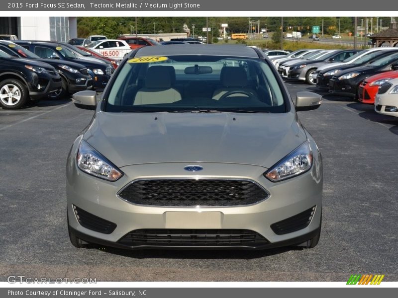 Tectonic Metallic / Medium Light Stone 2015 Ford Focus SE Sedan