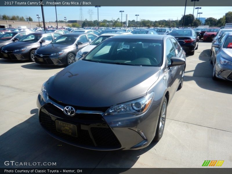 Predawn Gray Mica / Black 2017 Toyota Camry SE