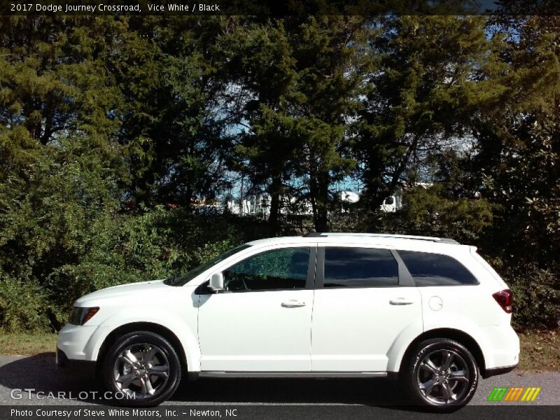 Vice White / Black 2017 Dodge Journey Crossroad