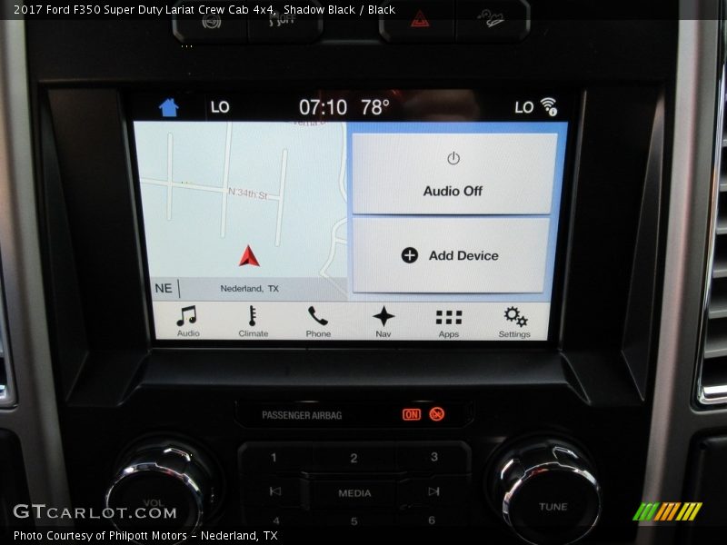 Navigation of 2017 F350 Super Duty Lariat Crew Cab 4x4