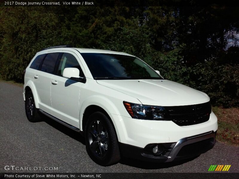 Vice White / Black 2017 Dodge Journey Crossroad