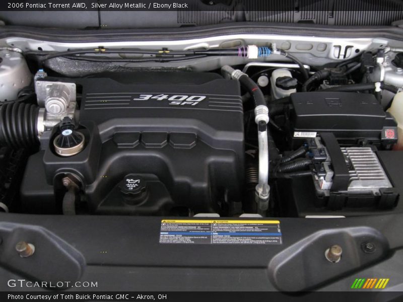Silver Alloy Metallic / Ebony Black 2006 Pontiac Torrent AWD