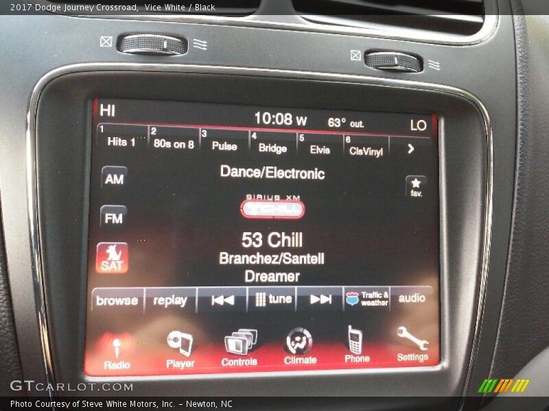 Vice White / Black 2017 Dodge Journey Crossroad