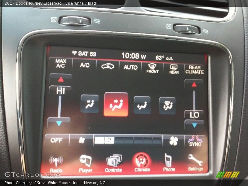Vice White / Black 2017 Dodge Journey Crossroad