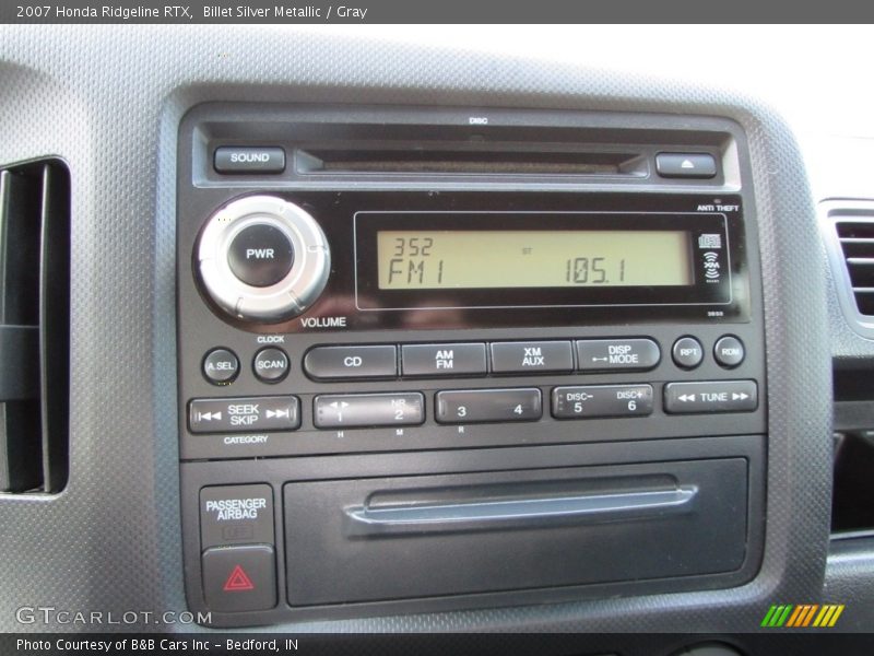 Billet Silver Metallic / Gray 2007 Honda Ridgeline RTX