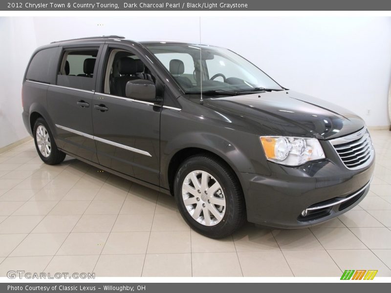 Dark Charcoal Pearl / Black/Light Graystone 2012 Chrysler Town & Country Touring