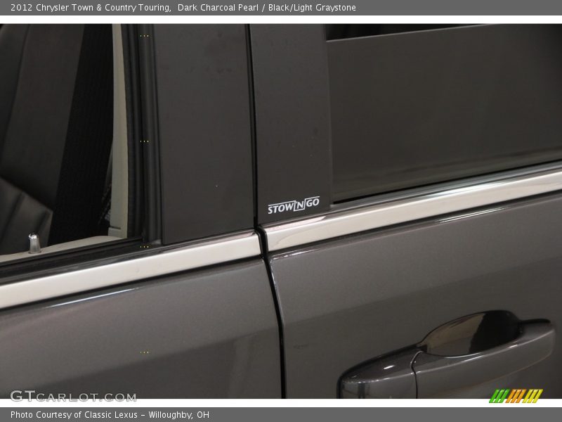 Dark Charcoal Pearl / Black/Light Graystone 2012 Chrysler Town & Country Touring
