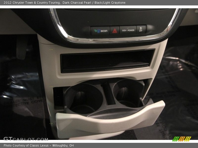 Dark Charcoal Pearl / Black/Light Graystone 2012 Chrysler Town & Country Touring